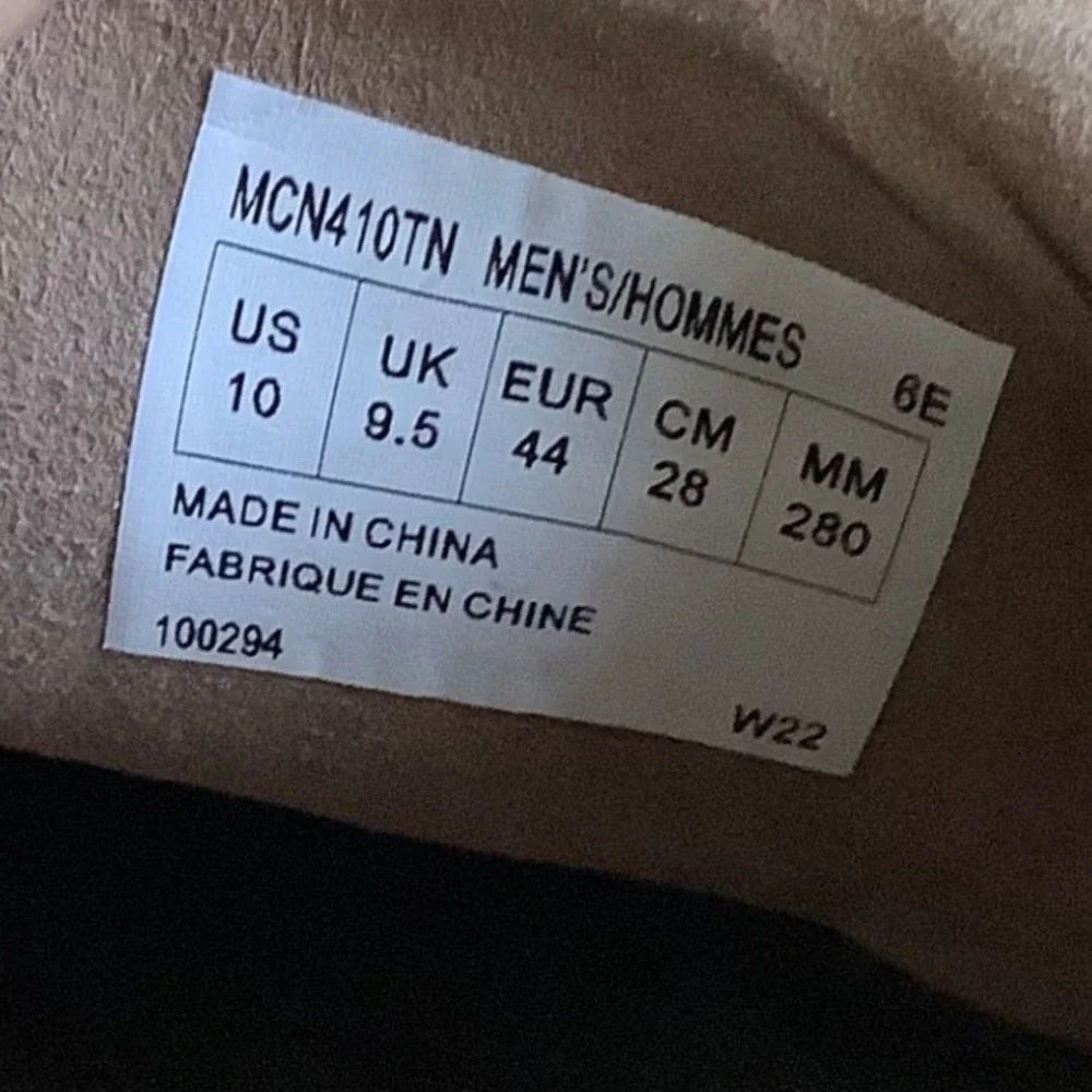Dunham Captain MCN410TN Mens Tan Leather Mesh Boat Shoes Size 10 6E Extra Wide